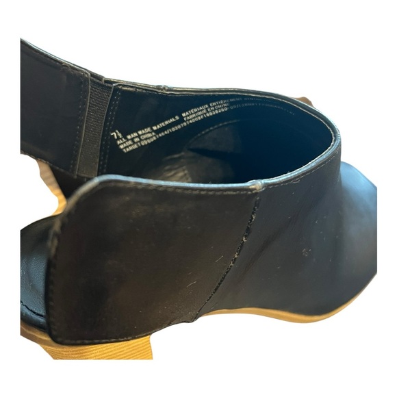 🟣Mossimo Black Peep Toe Booties – Size 7.5 - Picture 9 of 10